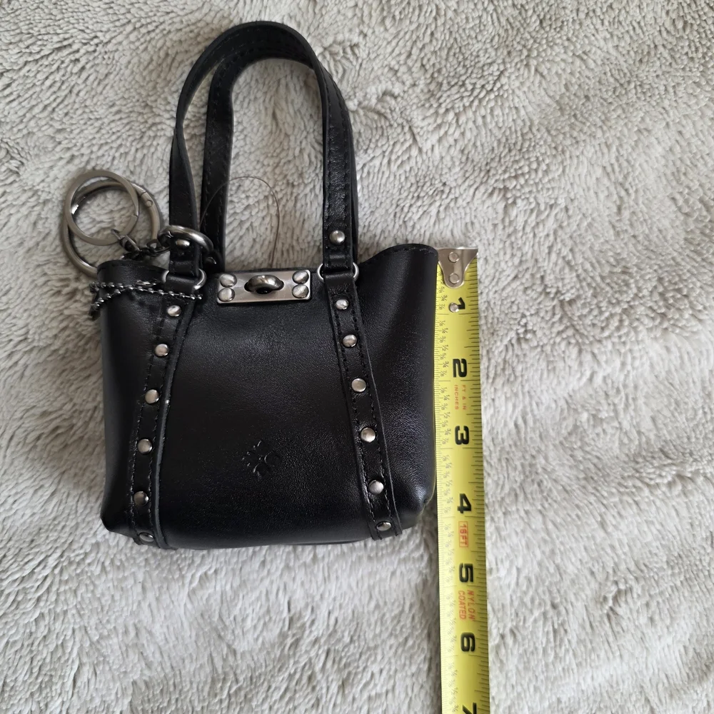 Patricia Nash Black Mini Leather Bag - Picture 8 of 12